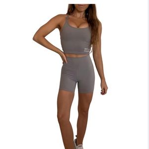 Kosha Fit grey biker shorts NWT